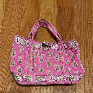 Pink Vera Bradley Paisley Tote Bag